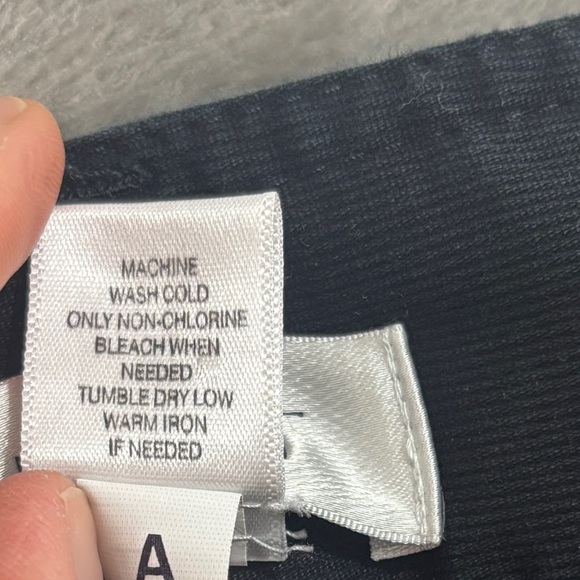 Ann Taylor Loft Pencil Knee Length Skirt Sz 6 Black Button Down Preppy Career - Picture 6 of 8